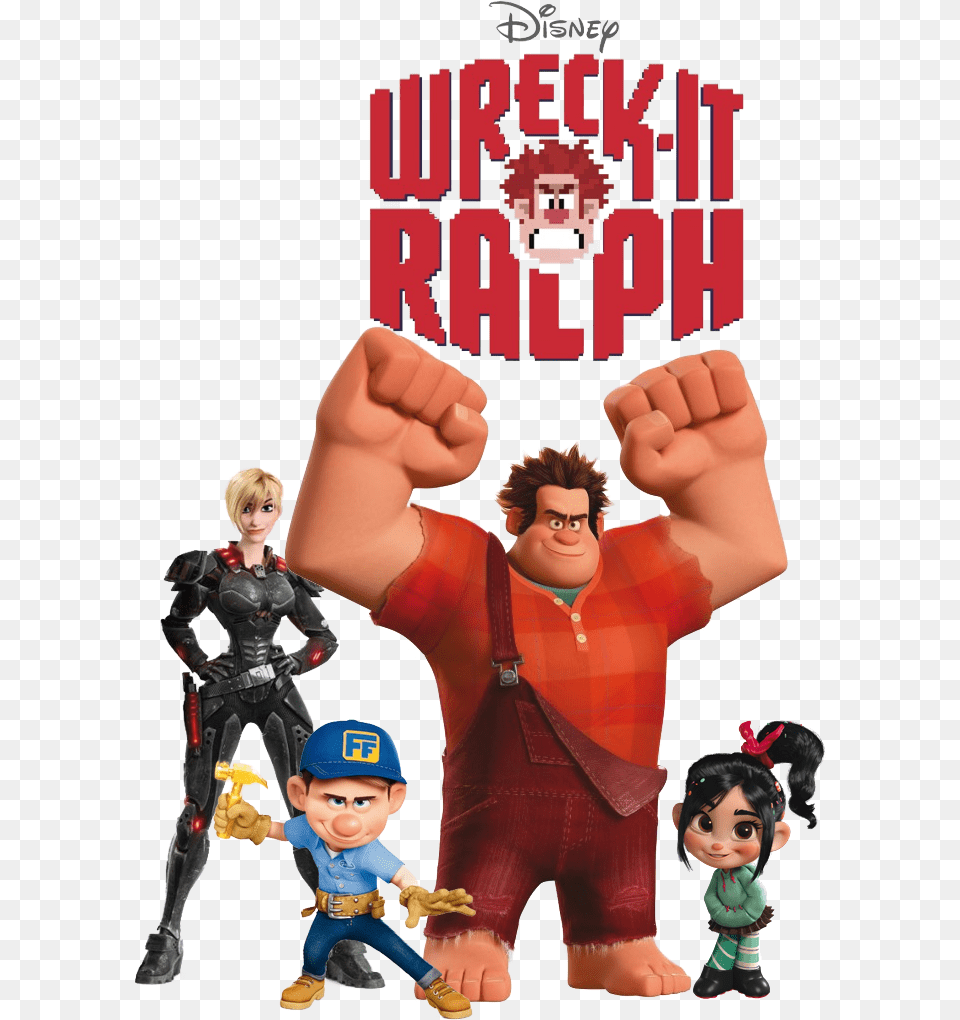 Wreck It Ralph Transparent, Baby, Doll, Toy, Person Free Png Download