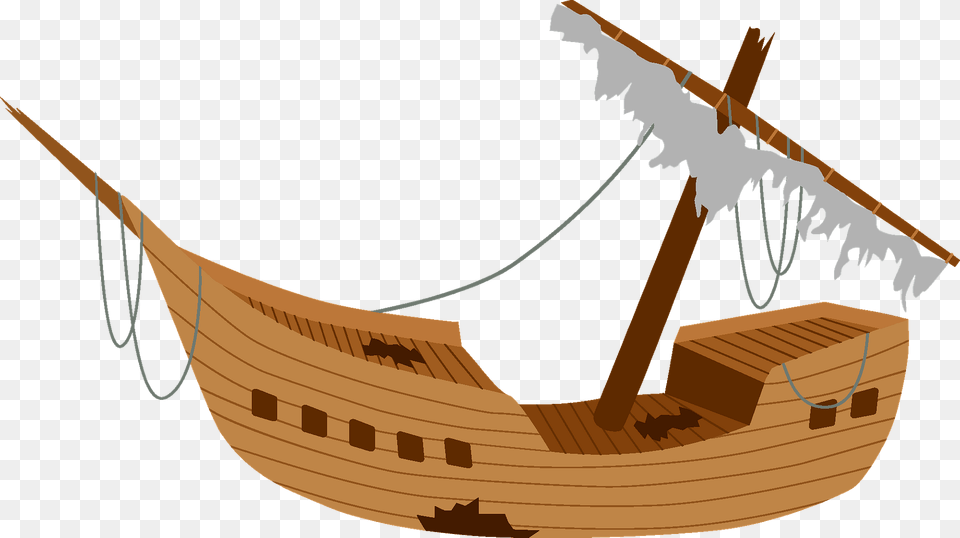 Wrecked Ship Clipart, Boat, Sailboat, Transportation, Vehicle Png Image