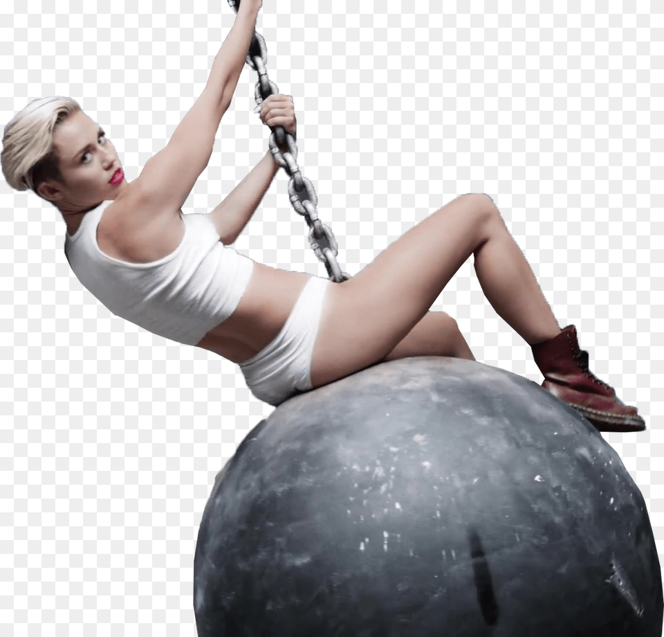 Wrecking Ball Miley Cyrus Wrecking Ball, Adult, Female, Person, Woman Png Image