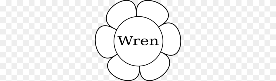 Wren Window Flower Clip Art, Logo, Stencil Png