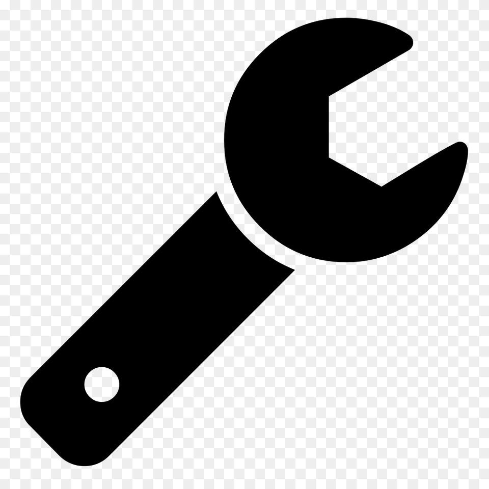 Wrench Font Awesome, Gray Free Png