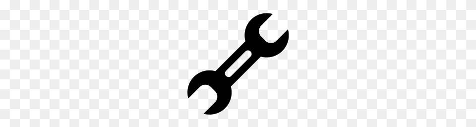 Wrench Icon, Gray Png Image