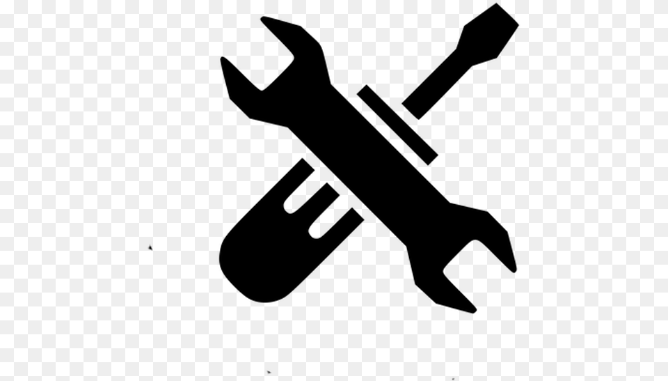 Wrench Tools And Accelerators Icon, Gray Free Png Download