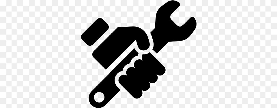 Wrench Vector Tool In Hand Icon, Gray Png