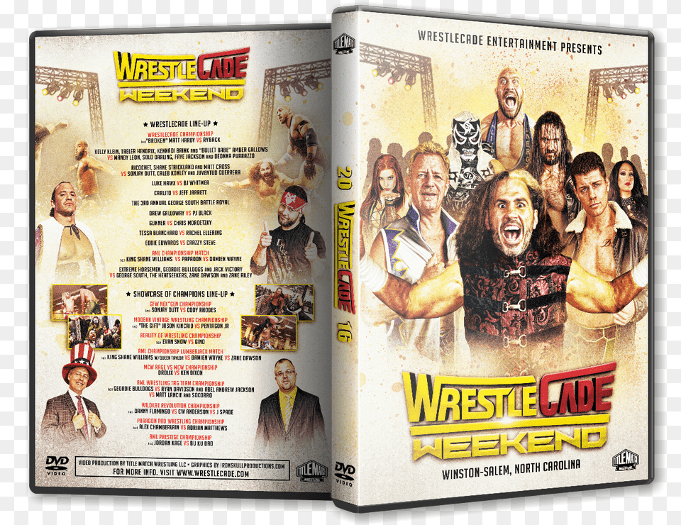 Wrestlecade Weekend 3dcover Flyer, Advertisement, Poster, Adult, Person Free Png