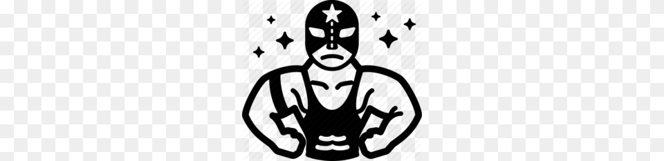 Wrestler Clipart, Stencil, Logo, Person, Face Png Image