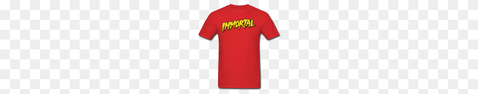 Wrestling Apparel Store Hulk Hogan Immortal Retro Red Mens T, Clothing, Shirt, T-shirt Png Image