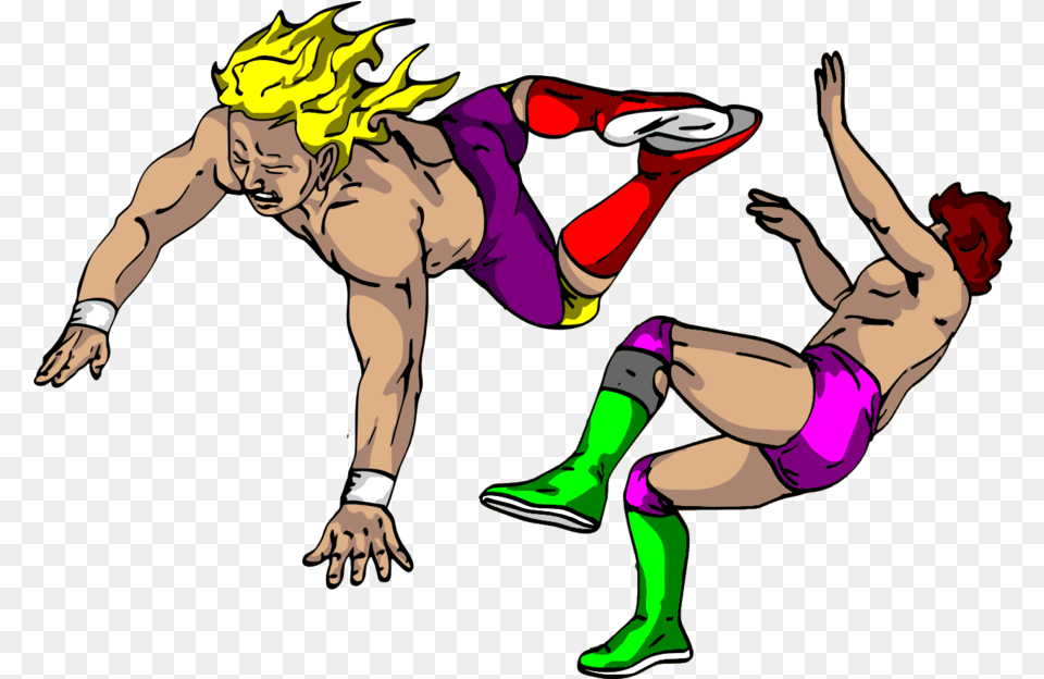 Wrestling Clipart Wrestling Transparent, Book, Comics, Publication, Adult Png Image