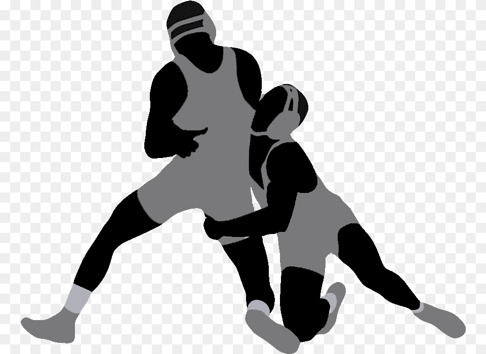 Wrestling Illustration, Stencil, People, Person, Silhouette Free Png