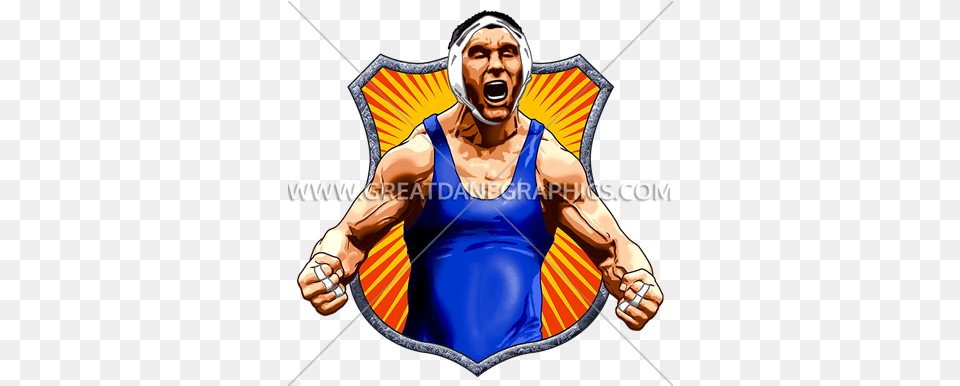 Wrestling Victory Production Ready Artwork For T Shirt Basketball Player, Adult, Male, Man, Person Free Png