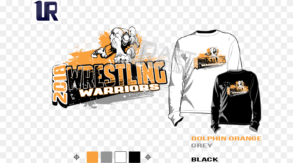 Wrestling Warriors Tshirt Vector Design Ready To Print T Shirt Vector Design, T-shirt, Bag, Clothing, Adult Free Png