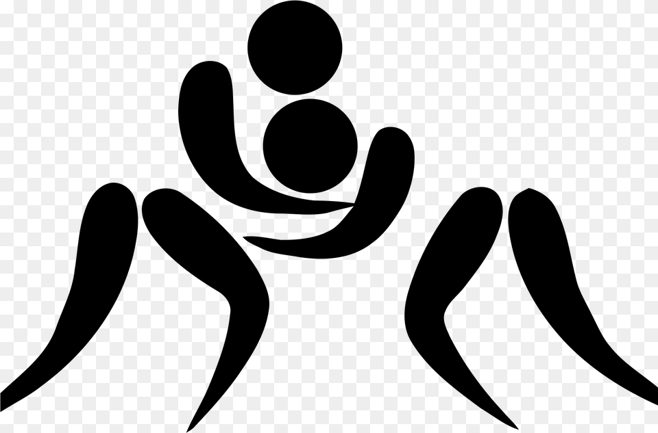 Wrestling Wrestling Wrestling Pictogram, Gray Free Transparent Png