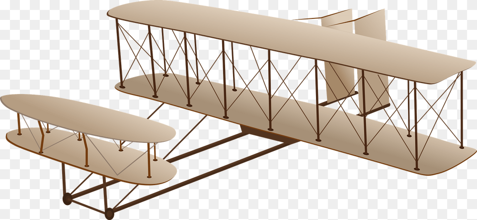 Wright Flyer Clipart, Aircraft, Vehicle, Transportation, Wood Free Png Download