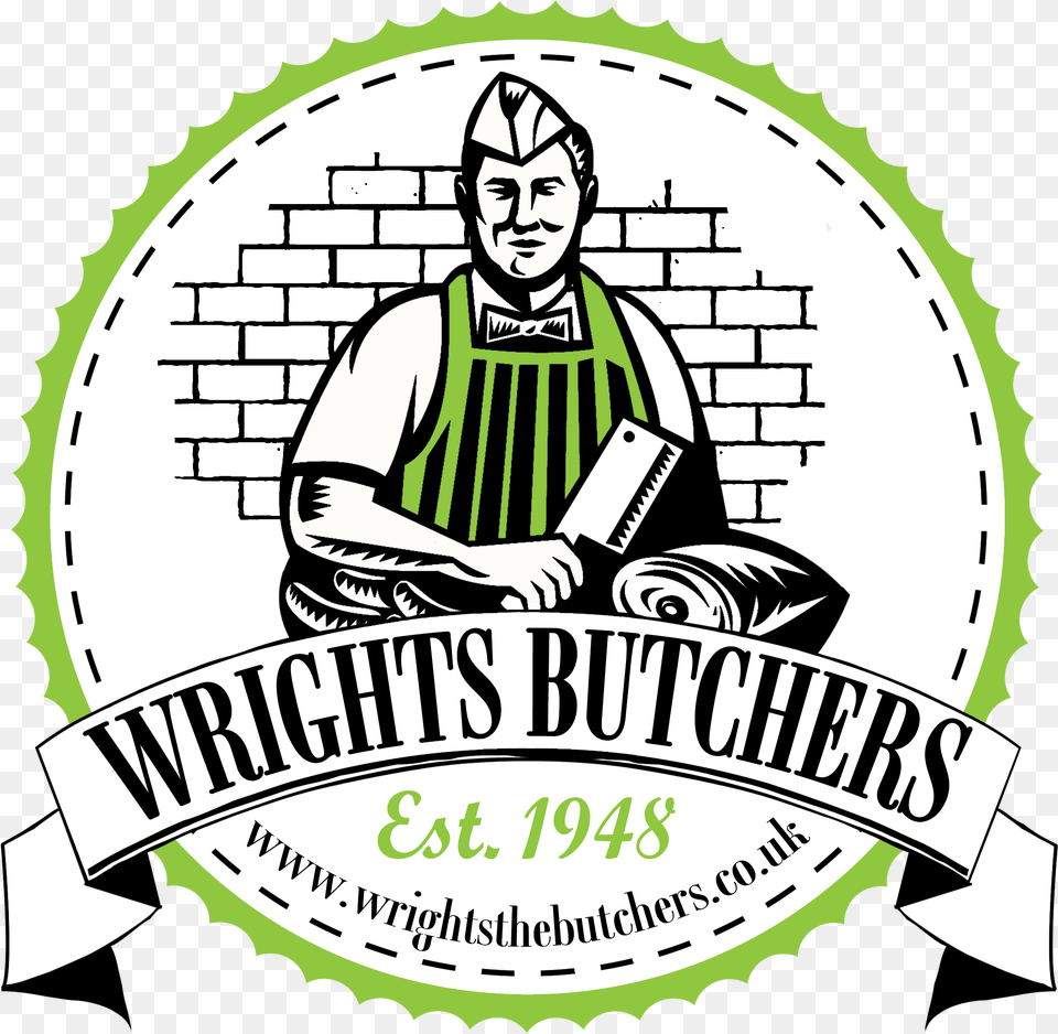 Wrights The Butchers Logo Butcher C, Person, Face, Head, People Png