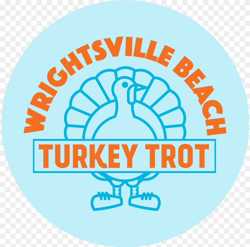 Wrightsville Beach Turkey Trot Hand Held Fan W Turkey, Logo, Disk, Outdoors Free Png Download