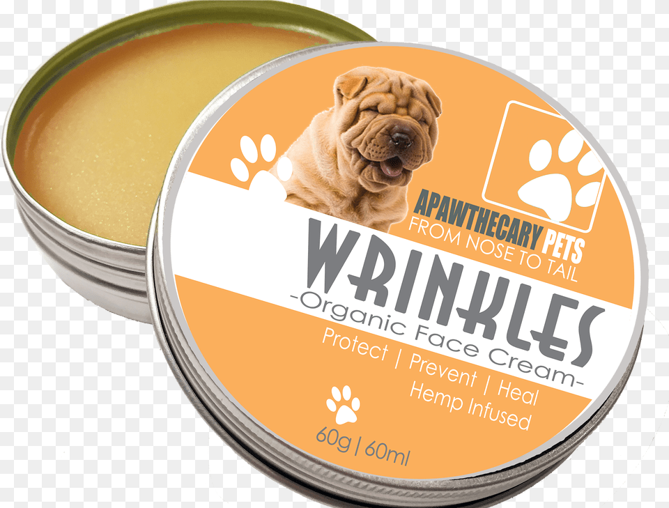 Wrinkles Organic Face Cream Shar Pei, Head, Person, Tin, Animal Free Png Download