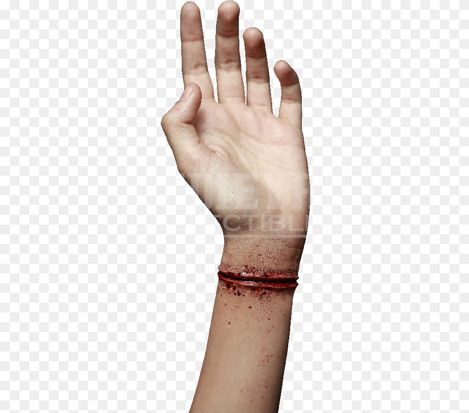 Wrist Cut Latex Appliance Wrist Prosthetic, Body Part, Finger, Hand, Person Free Png