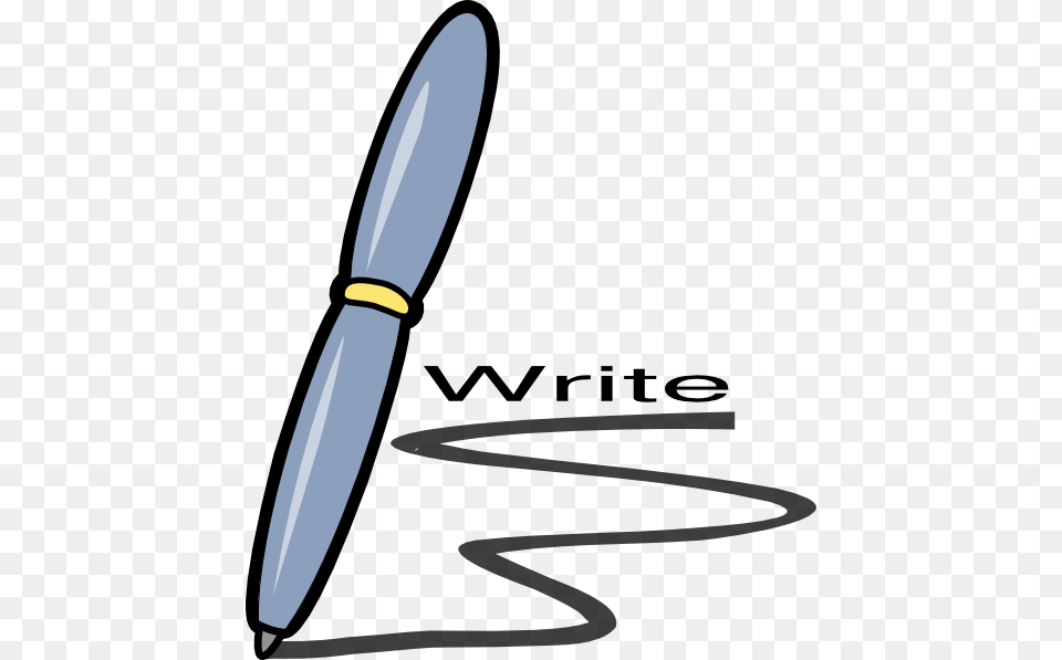 Write Clip Art At Clker Pen And Pencil Clip Art, Blade, Dagger, Knife, Weapon Free Transparent Png