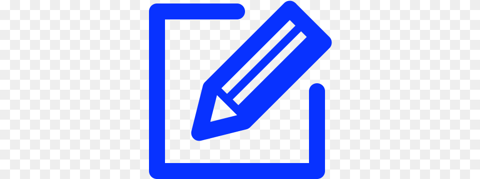 Write New Document Create Icon Create Document Blue Icon, Sign, Symbol Png Image