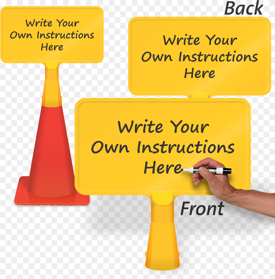 Write On Blank Coneboss Sign Sharing, Text Free Png Download