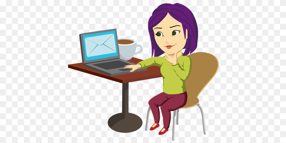 Writing And Sending Email Messages Creating An Email Is As Easy, Table, Computer, Pc, Laptop Free Transparent Png