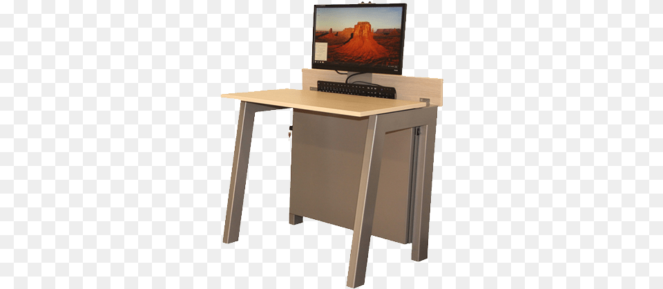 Writing Desk, Computer, Table, Furniture, Electronics Free Png Download
