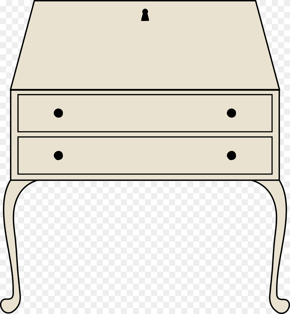 Writing Desk Clipart, Drawer, Furniture, Table, Cabinet Free Png Download