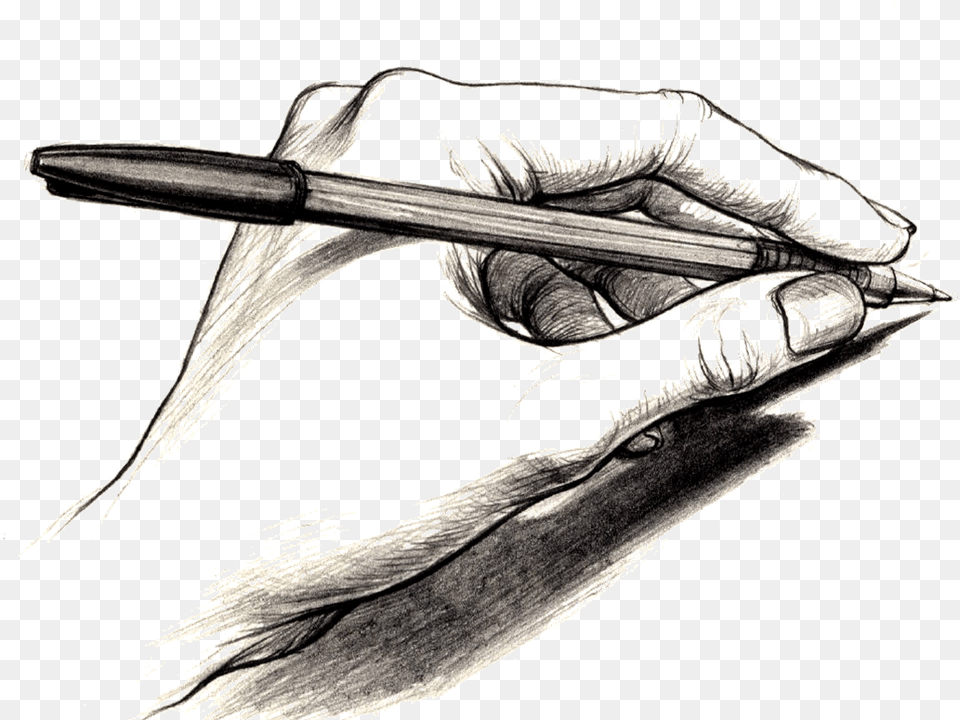 Writing Hand Drawing, Art, Weapon, Blade, Dagger Png