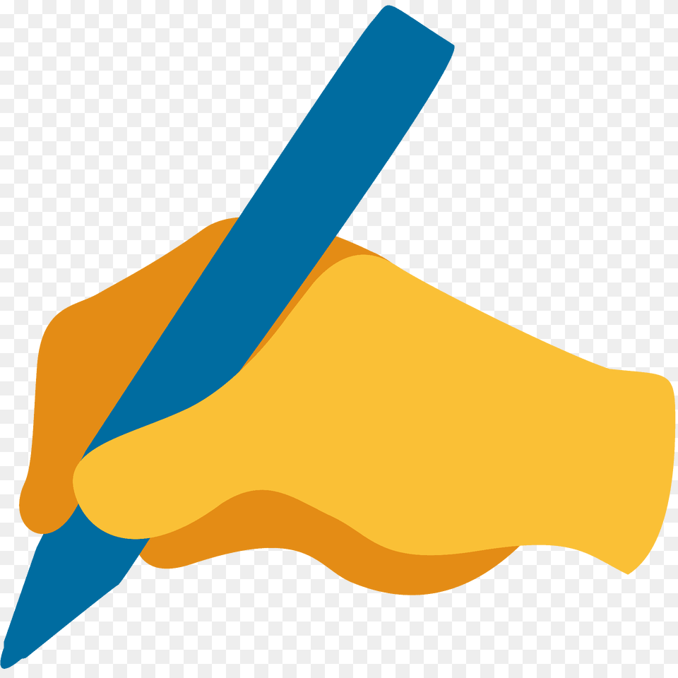 Writing Hand Emoji Clipart Free Png