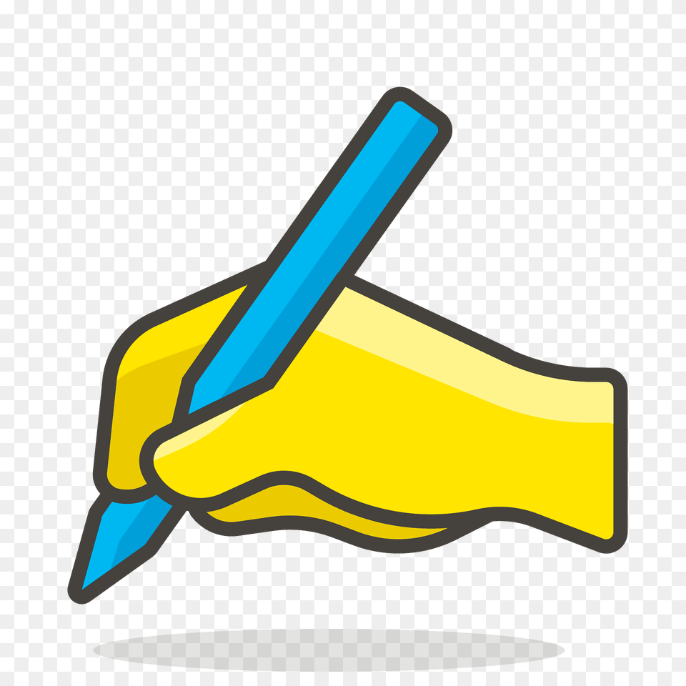 Writing Hand Emoji Clipart, Pencil Free Png