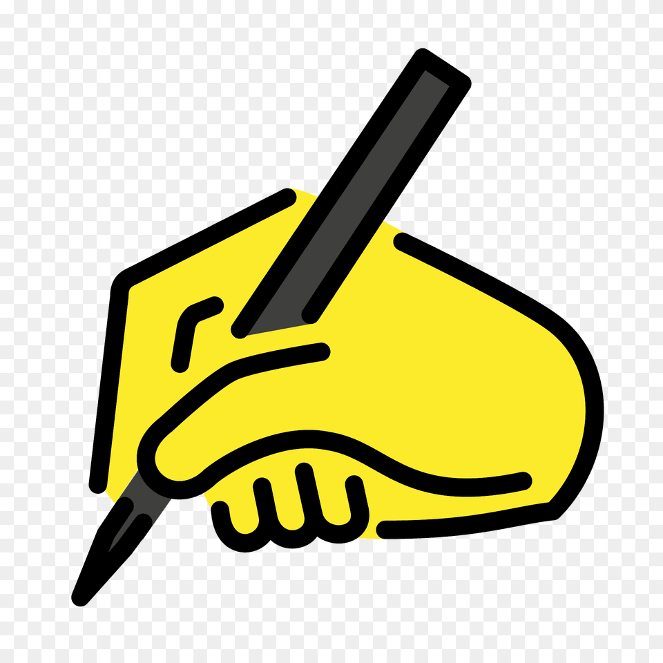 Writing Hand Emoji Clipart Png Image