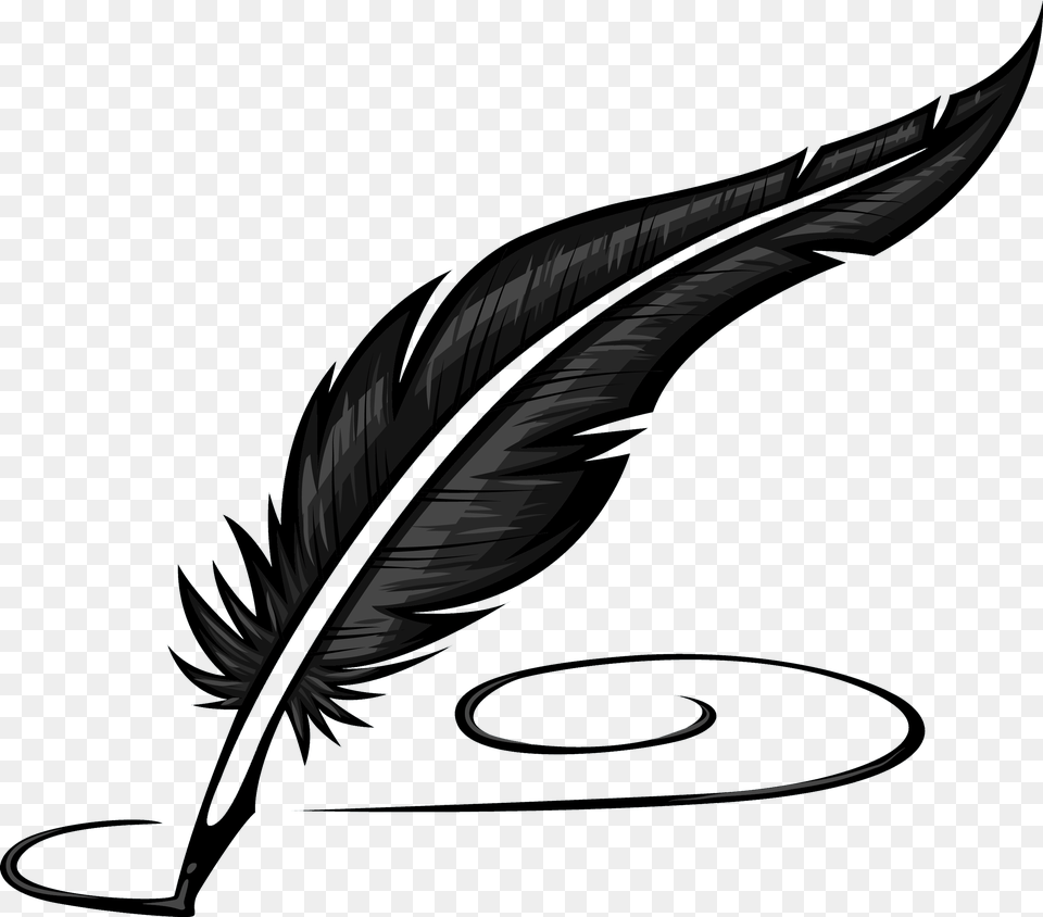 Writing Literature Feather Feather Pen Clipart, Car, Transportation, Vehicle, Black Free Png Download