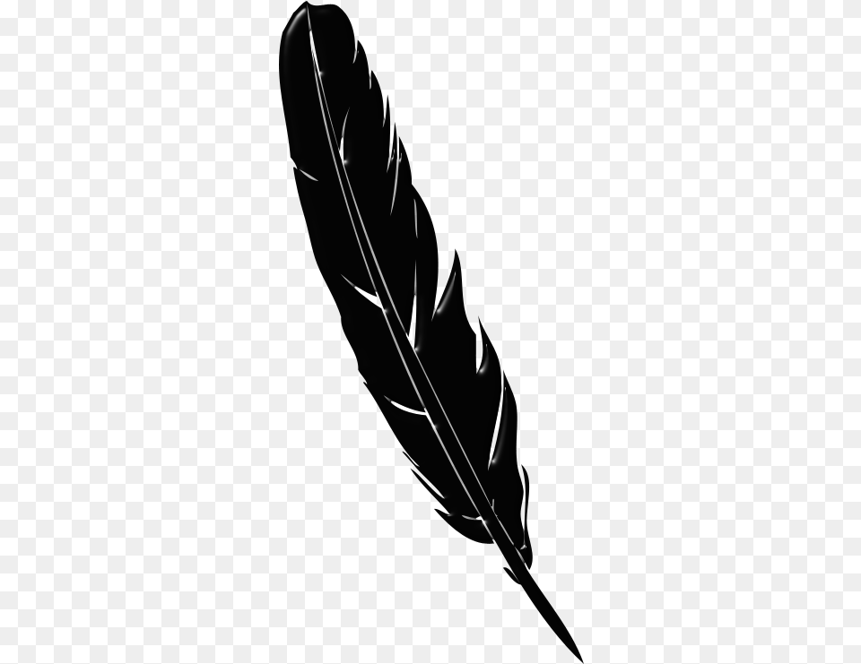 Writing Quill Feather Pen Vector, Black Free Png