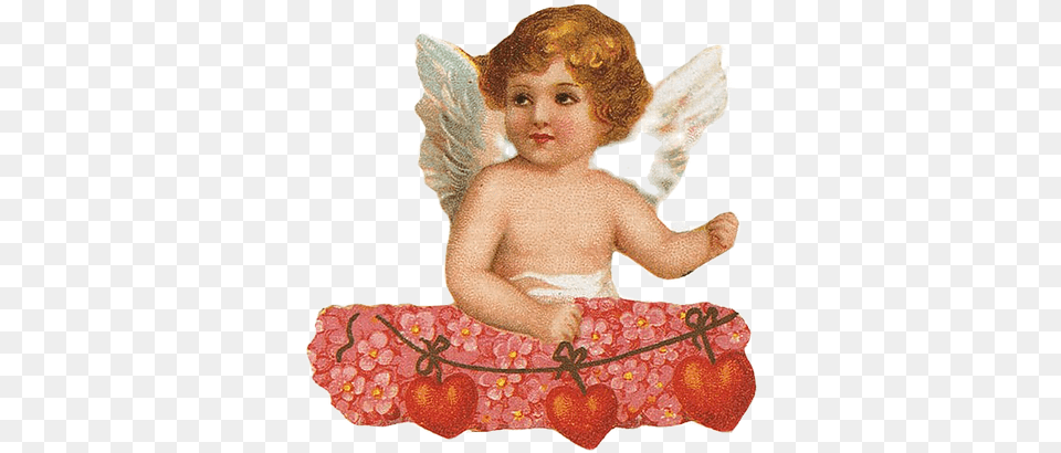 Writing Vintage, Angel, Baby, Person, Cupid Free Png Download
