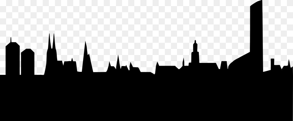 Wroclaw Skyline Icons, Gray Png