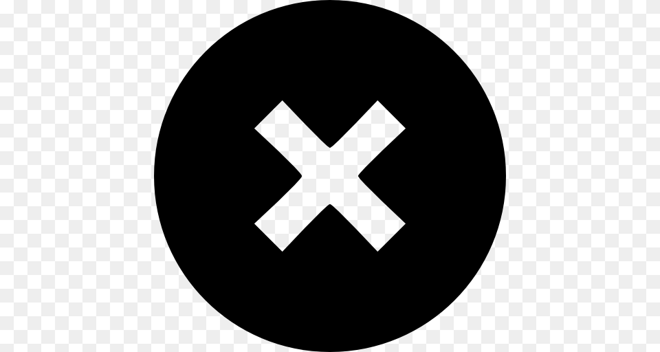 Wrong Cross X Icon, Symbol, Disk, Sign Free Png Download