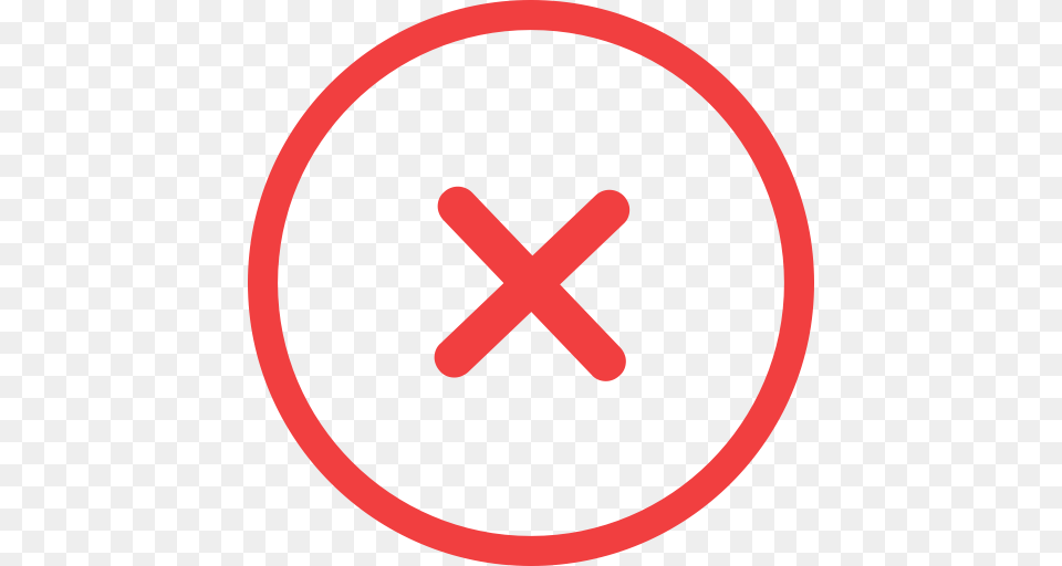 Wrong Number Red Red Icon With And Vector Format For, Sign, Symbol, Road Sign Free Png