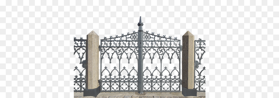 Wrought Iron Gate, Fence Png Image