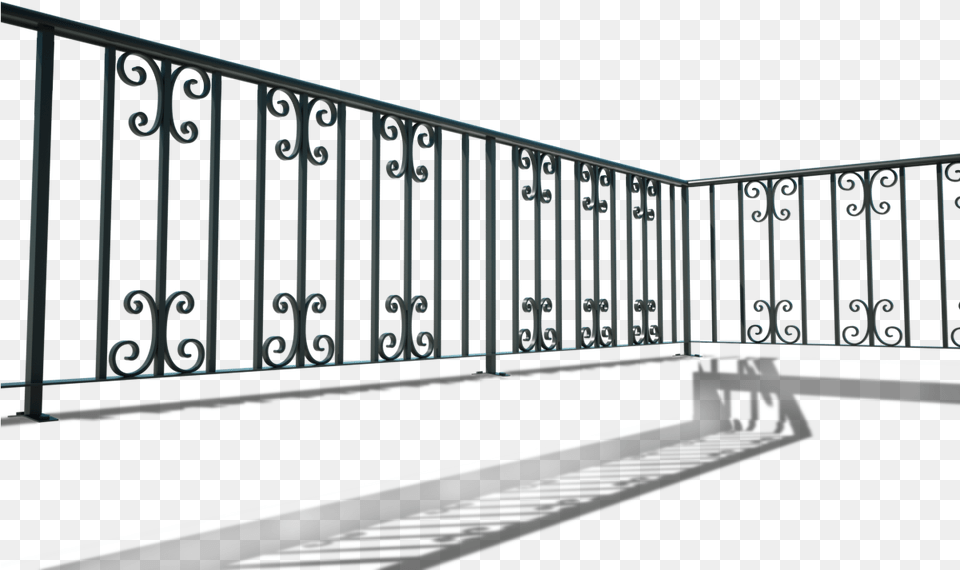 Wrought Iron Balcony Railing Plain Wrought Iron Railings, Fence, Gate, Handrail Png