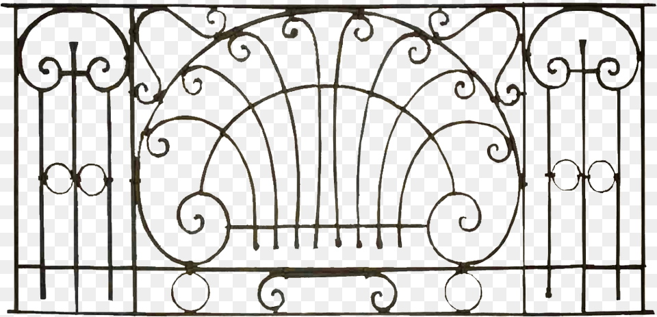 Wrought Iron Fence, Gate Free Transparent Png