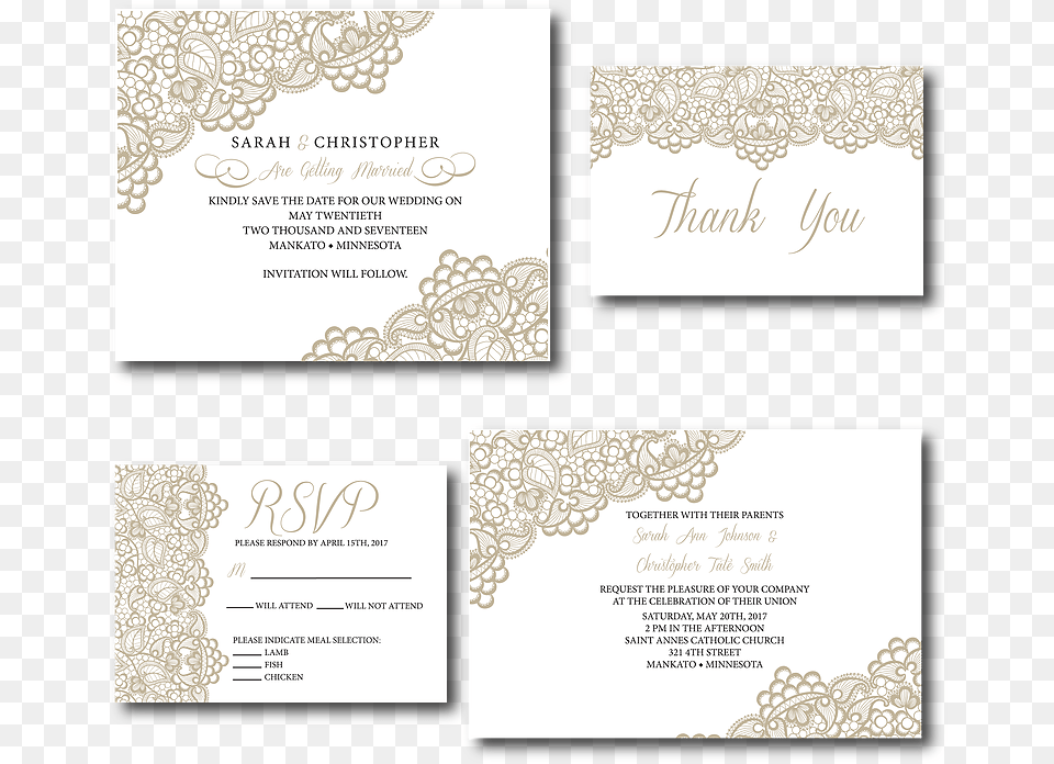 Ws Design Co Elegant Wedding Invitations, Text, Paper Free Transparent Png