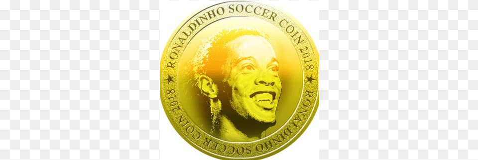Wsc Actually Has Two Websites Ronaldinho Coin, Gold, Baby, Person, Money Free Png Download