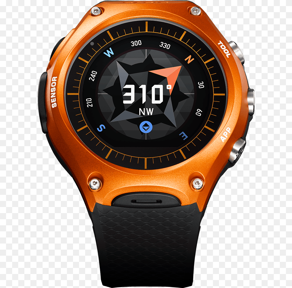 Wsd F10 Casio Smart Watch Wsd F10, Wristwatch, Arm, Body Part, Person Free Png Download