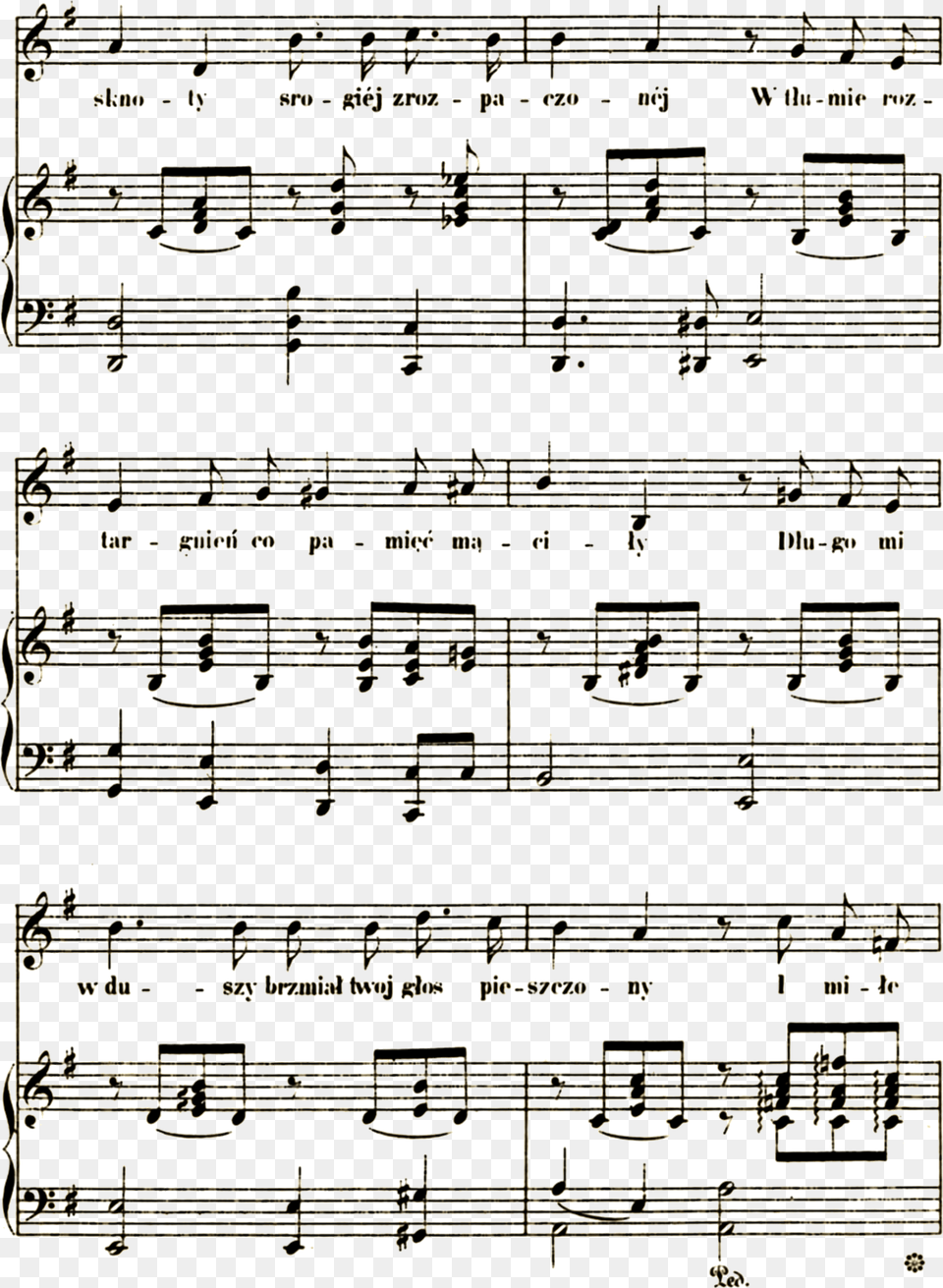 Wspomnienie Z Puszkina Page05 Sheet Music, Sheet Music Png