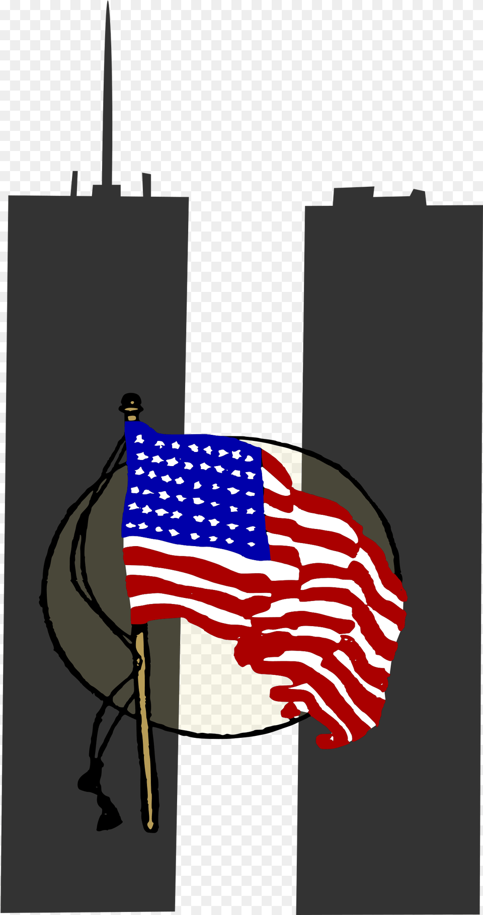 Wtc Ny 9 11 9 11 Clipart, American Flag, Flag Free Png