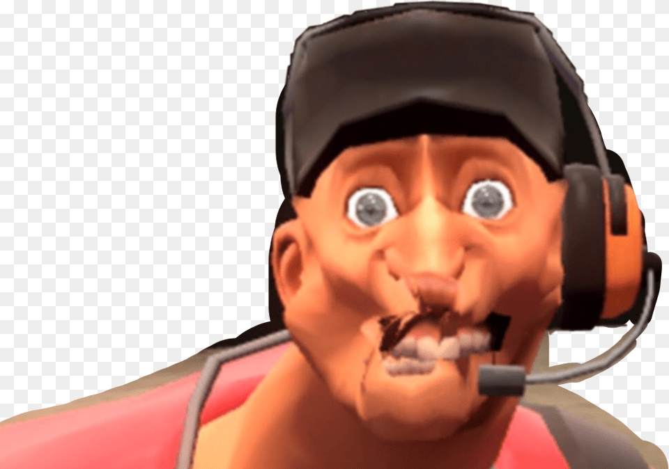 Wtf Interesting Tf2 Tf2scout Meemorpaap Meme Tf2 Scout Meme Face, Baby, Person, Head Free Png Download