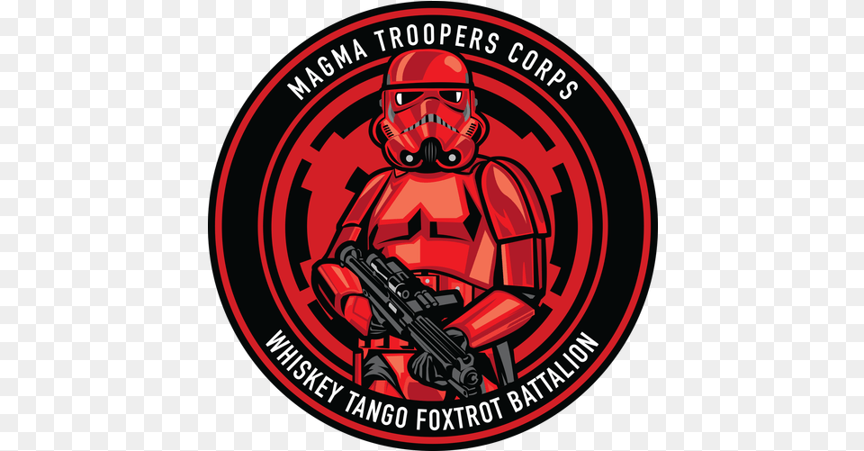 Wtf Patch Magma Trooper Whiskey Tango Foxtrot Battalion Star Wars, Ammunition, Grenade, Weapon Free Png