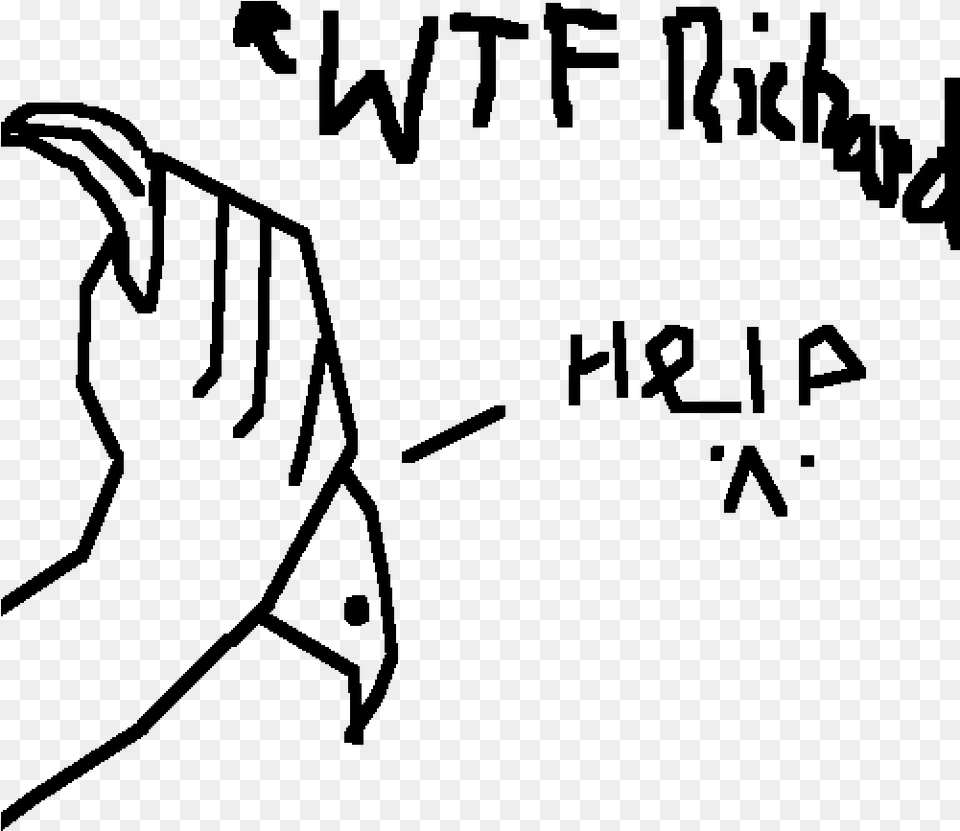 Wtf Richard Drawing, Gray, Lighting Free Png Download