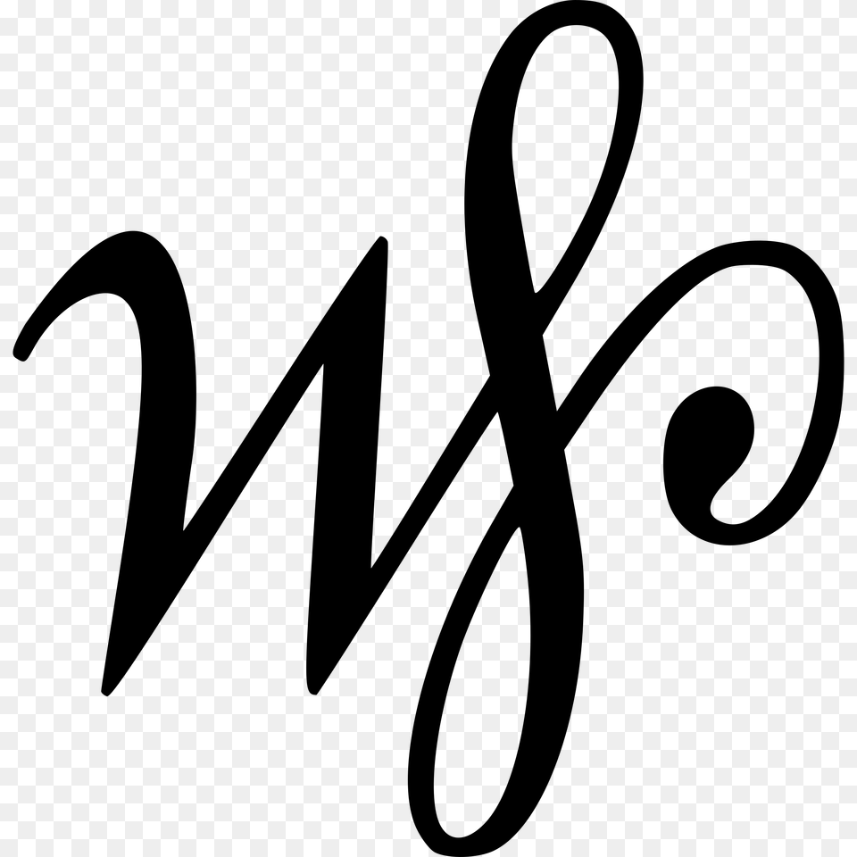 Wtf Script Ligature Icons, Gray Png
