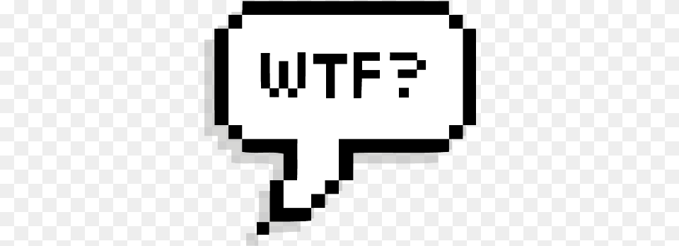 Wtf Whatthefuck Chat Conversation Speech Text Stickers Para Whatsapp, Stencil Free Transparent Png